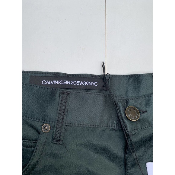 Calvin Klein 305W39NYC x Raf Simons SS18 Runway Satin Green Pants - Picture 5 of 11